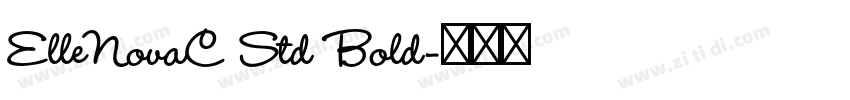 ElleNovaC Std Bold字体转换